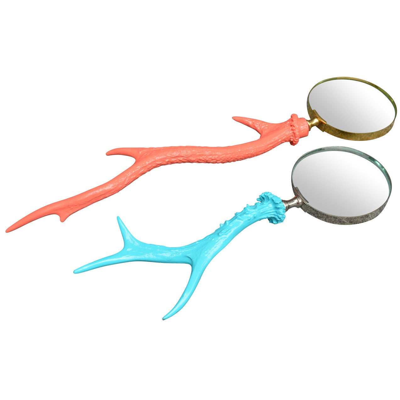 Pair of Lacquered Antler Magnifying Glasses