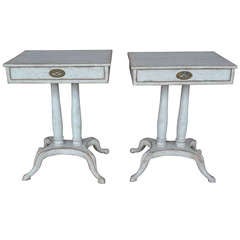 19th c. Pair of Gustavian Side Tables