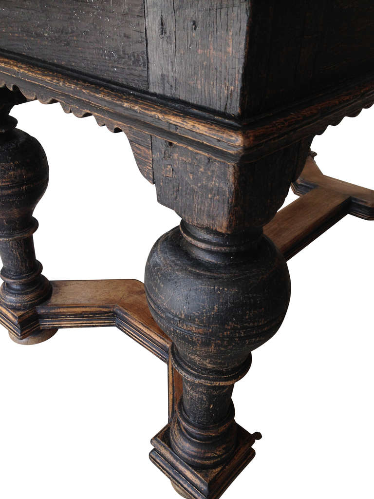 Swedish 18th Century Stone Top Table In Good Condition In Haddonfield, NJ