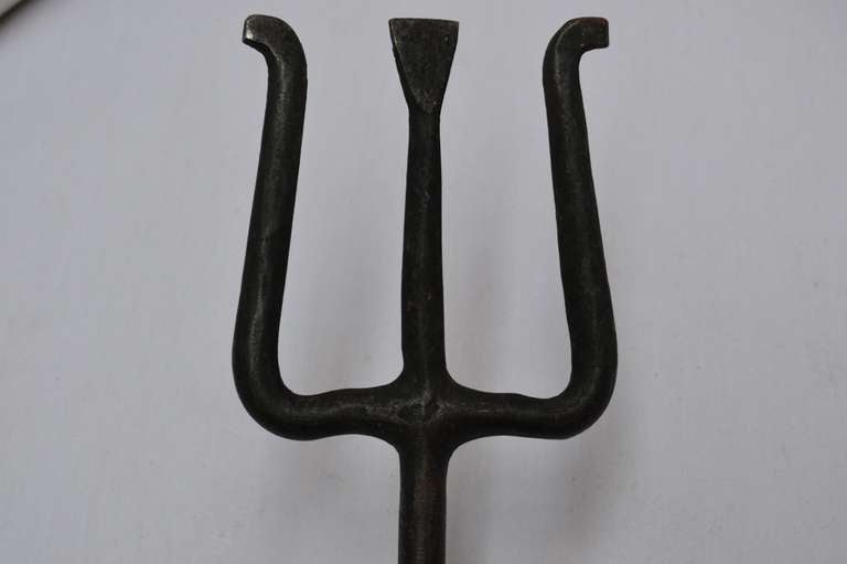 Brass 17th C. Fireplace Fork