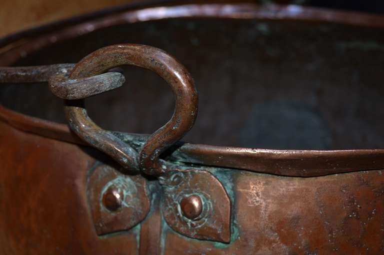 18th C. Copper Cauldron 2