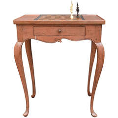Danish Rococo Chess Game Table