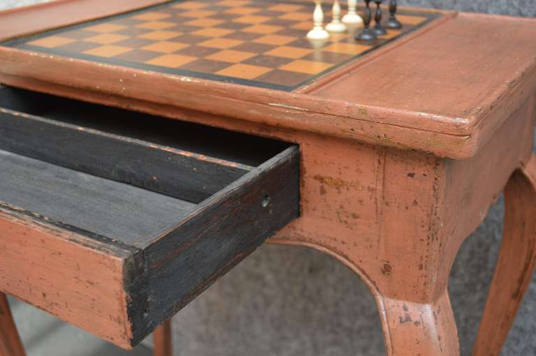 Danish Rococo Chess Game Side Table 1