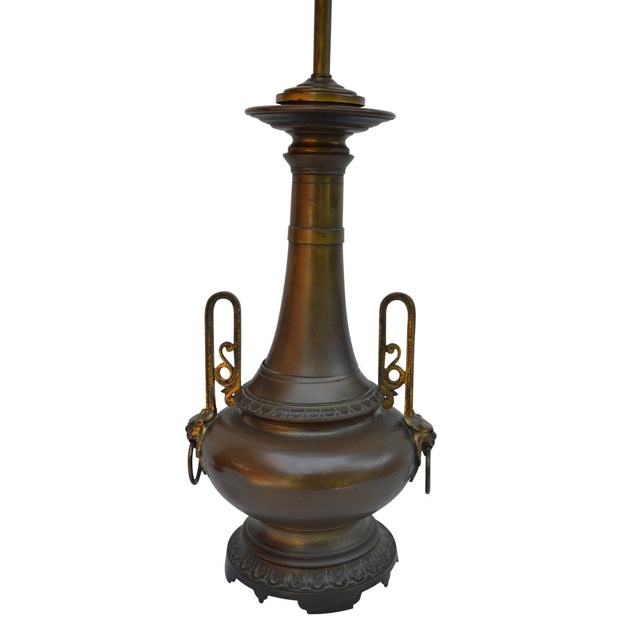 Pair Of Chinese Bronze Lamps 1