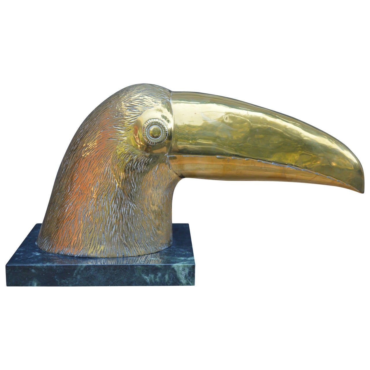 American Brass Toucan on Marble Base