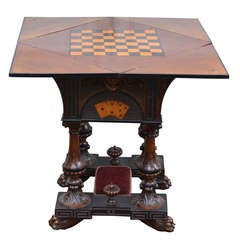 19th Century English Folding Game Table 4