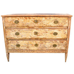 18th Century Gustavian Chest Of Drawers, Sweden 1790