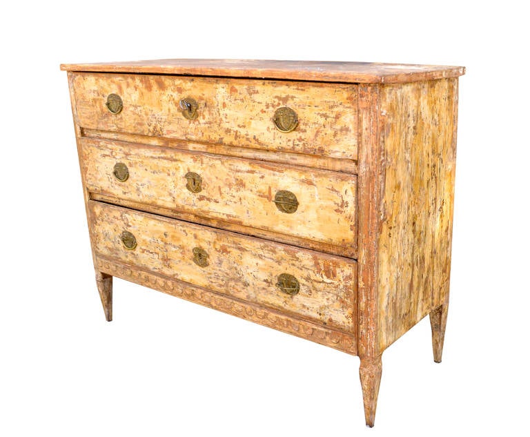 18th Century Gustavian Chest Of Drawers, Sweden 1790 In Good Condition In Haddonfield, NJ