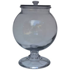 Large Glass Candy Jar