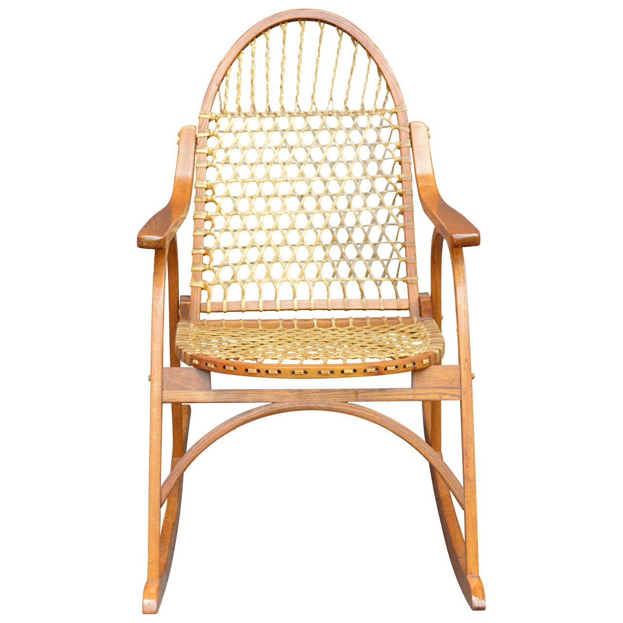 Wood Vermont Tubbs Snowshoe Rocking Chair