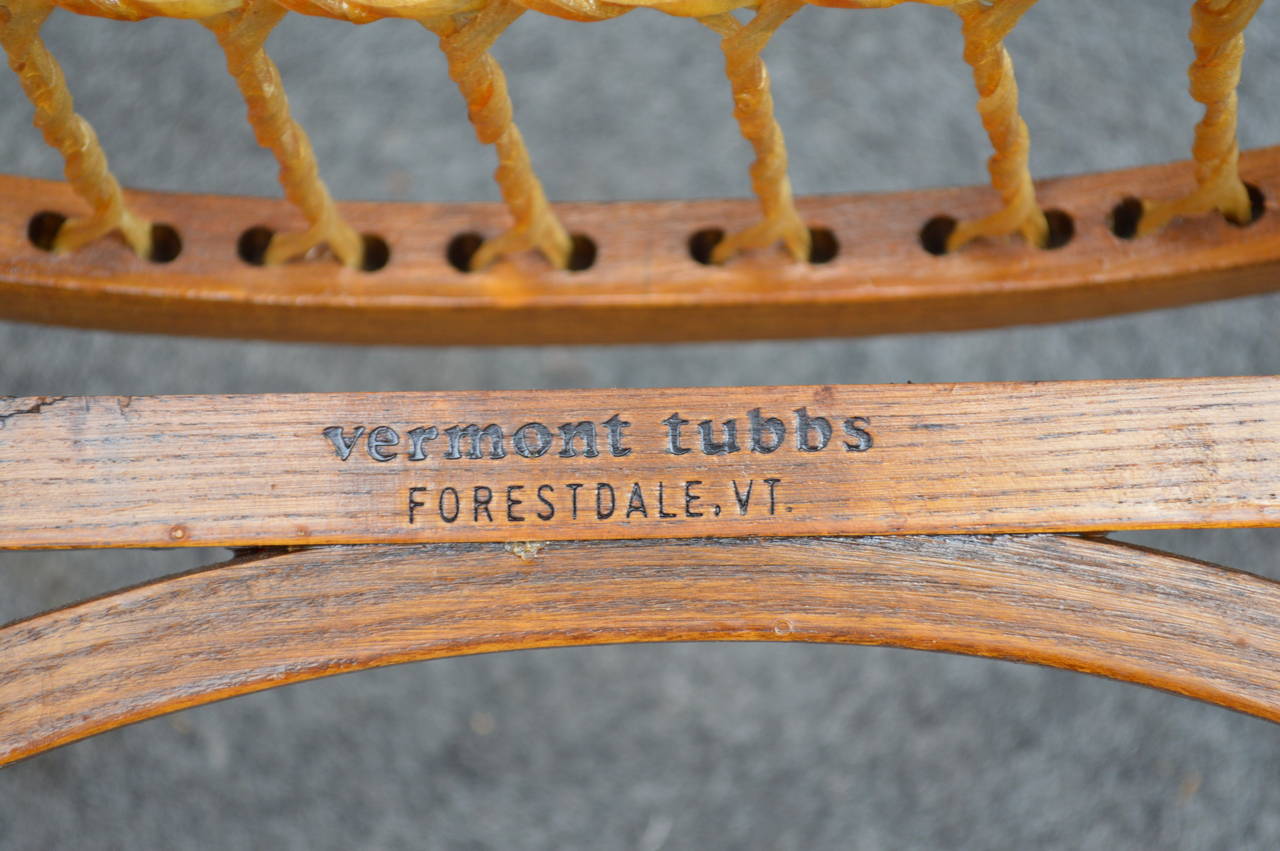 Arts and Crafts Vermont Tubbs Snowshoe Rocking Chair