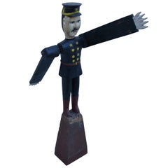 Antique Whirligig Figure of Policeman 19th Century