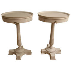 19th Century Pair of Gustavian Bedside Tray Tables