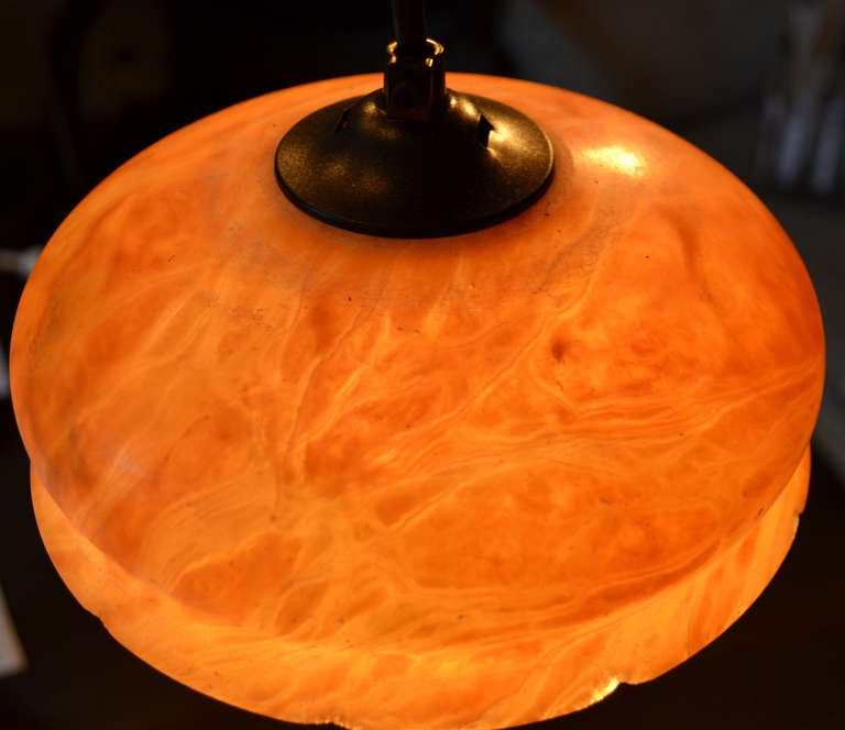French 19th c. Alabaster Ceiling Lamp