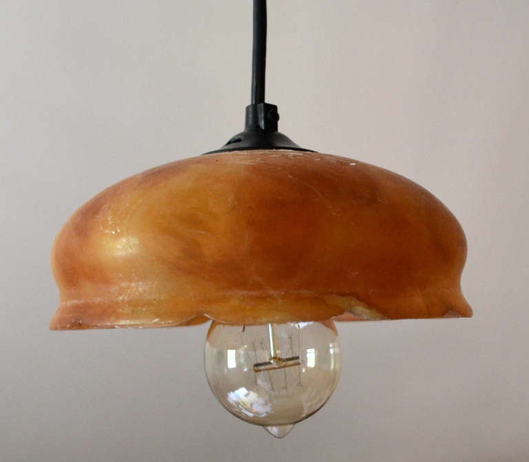 19th c. Alabaster Ceiling Lamp 2