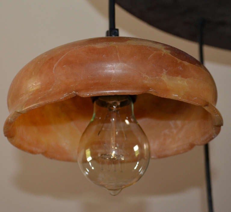 19th c. Alabaster Ceiling Lamp 1