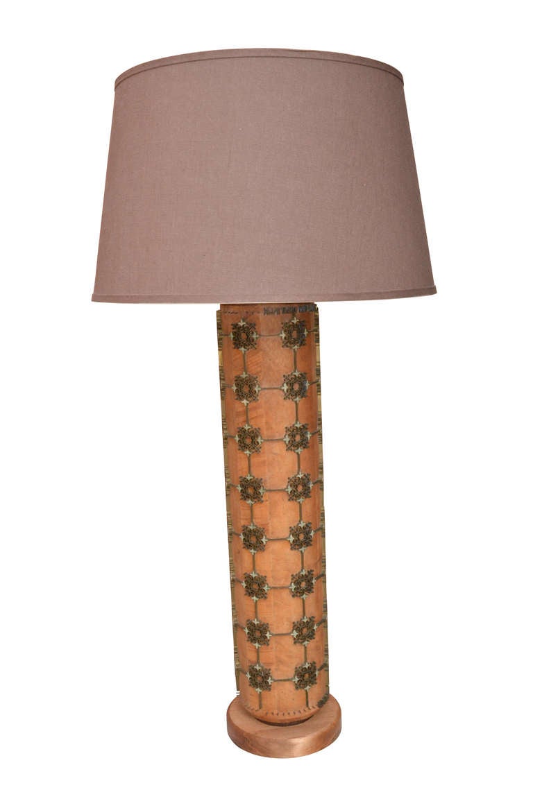 Industrial Lamp, Made From Tapestry Roll, Denmark