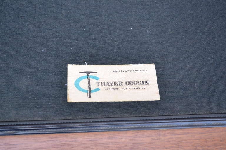 American Pair Milo Baughman Lounge Chairs with Thayer Coggin Labels