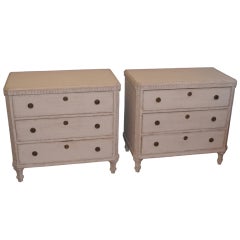 Antique Pair of Gustavian chests