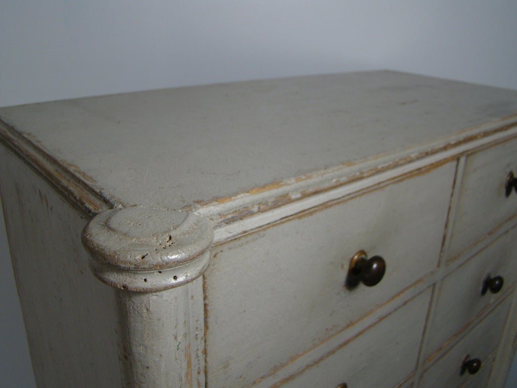 15 drawer chest for kitchen or living room. Circa 1850, Southern Sweden.