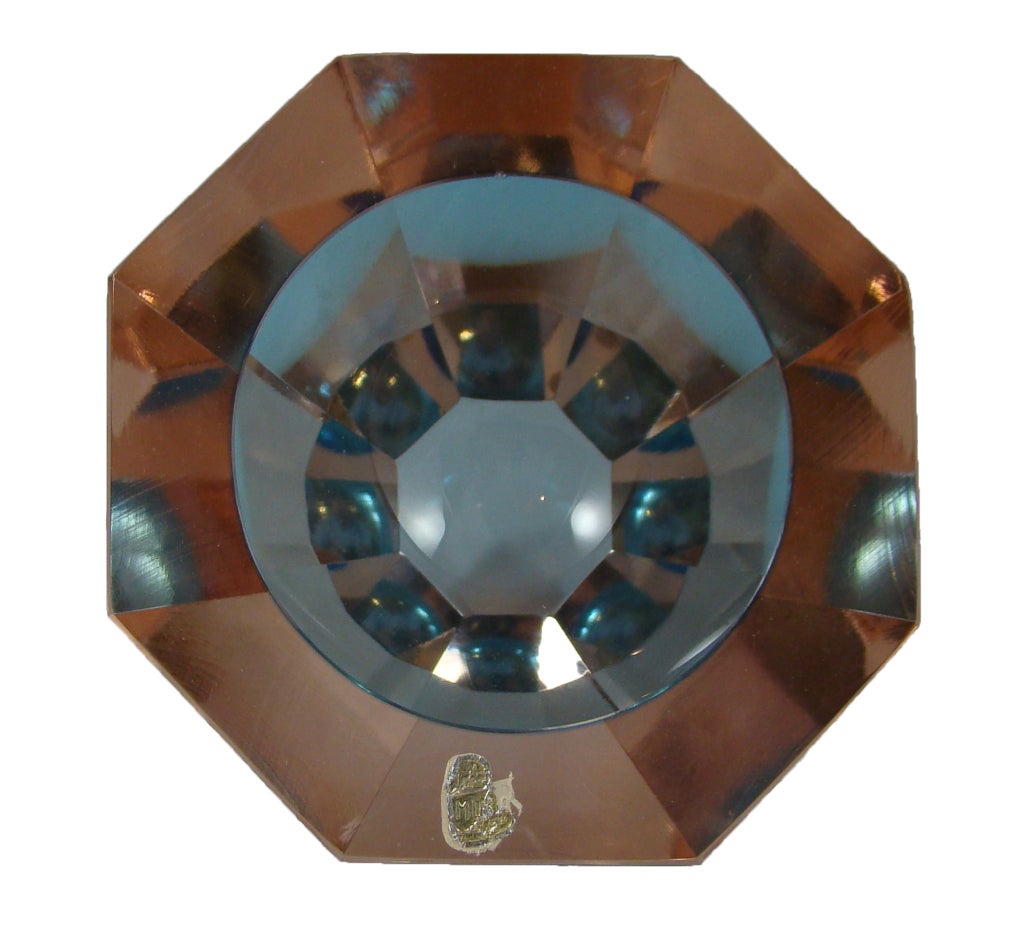 Murano Octagonal Cut Vase
