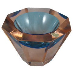 Murano Octagonal Cut Vase