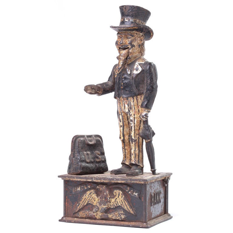 Cast-Iron "Uncle Sam" Piggy Bank