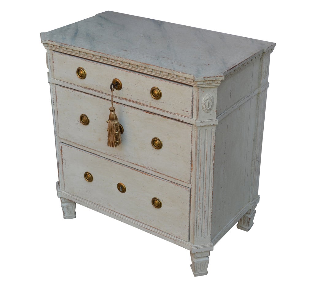 19th Century Gustavian Chest of Drawers, Sweden