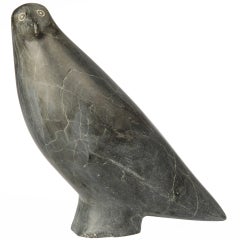 Large Inuit  Northwest Coast  Stone Carving of a Bird