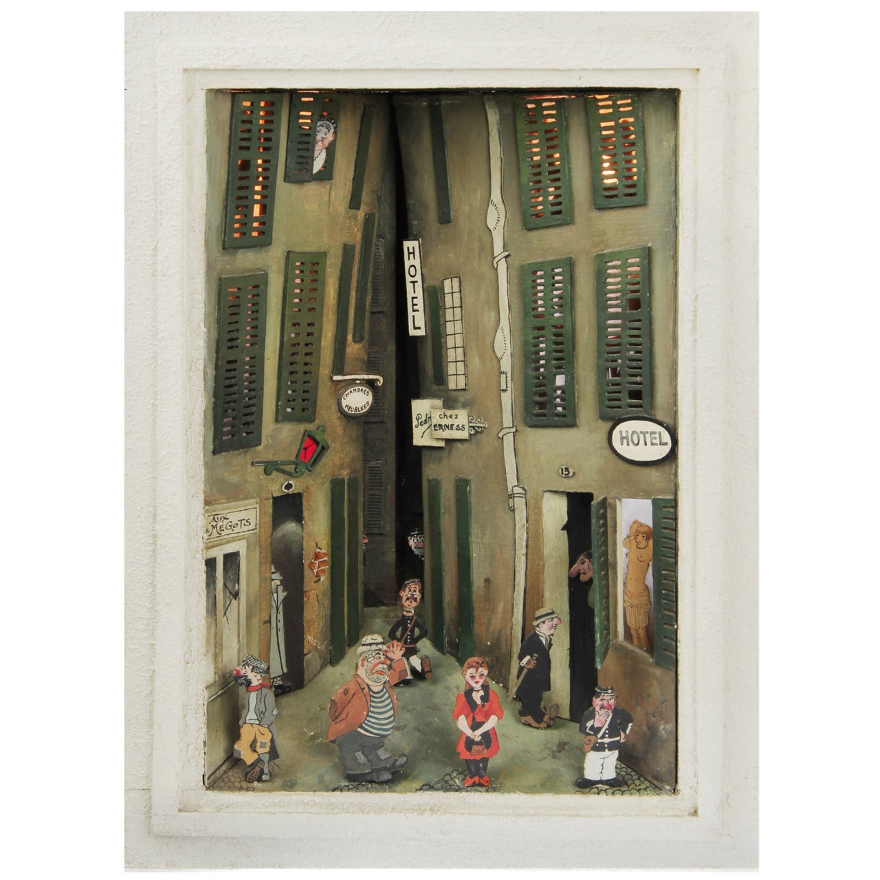French Naughty Diorama For Sale