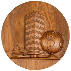 Wood Carving of the Frank Lloyd Wright Johnson Wax Research Tower