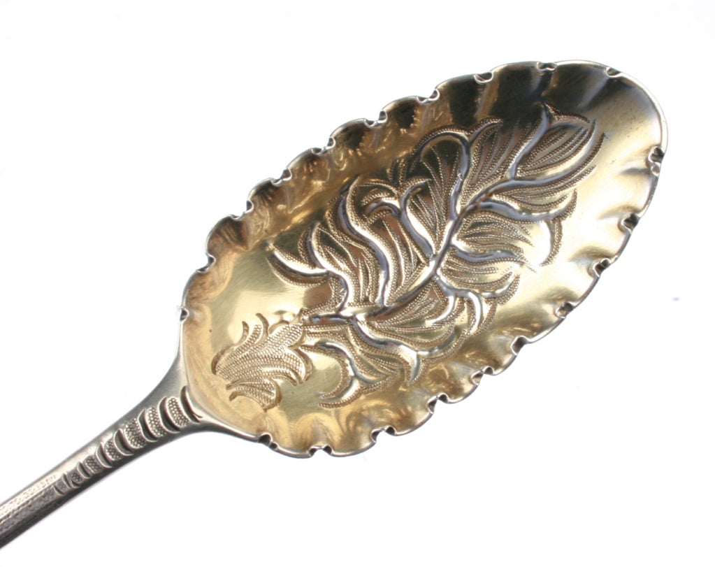 Eben Coker Grotesque Design Sterling Silver Berry Spoons 1752 2