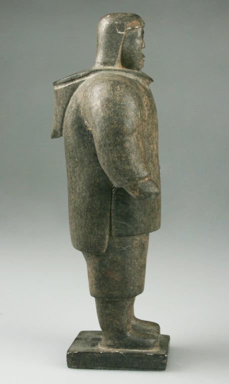 Stone Inuit Hunter Carving
