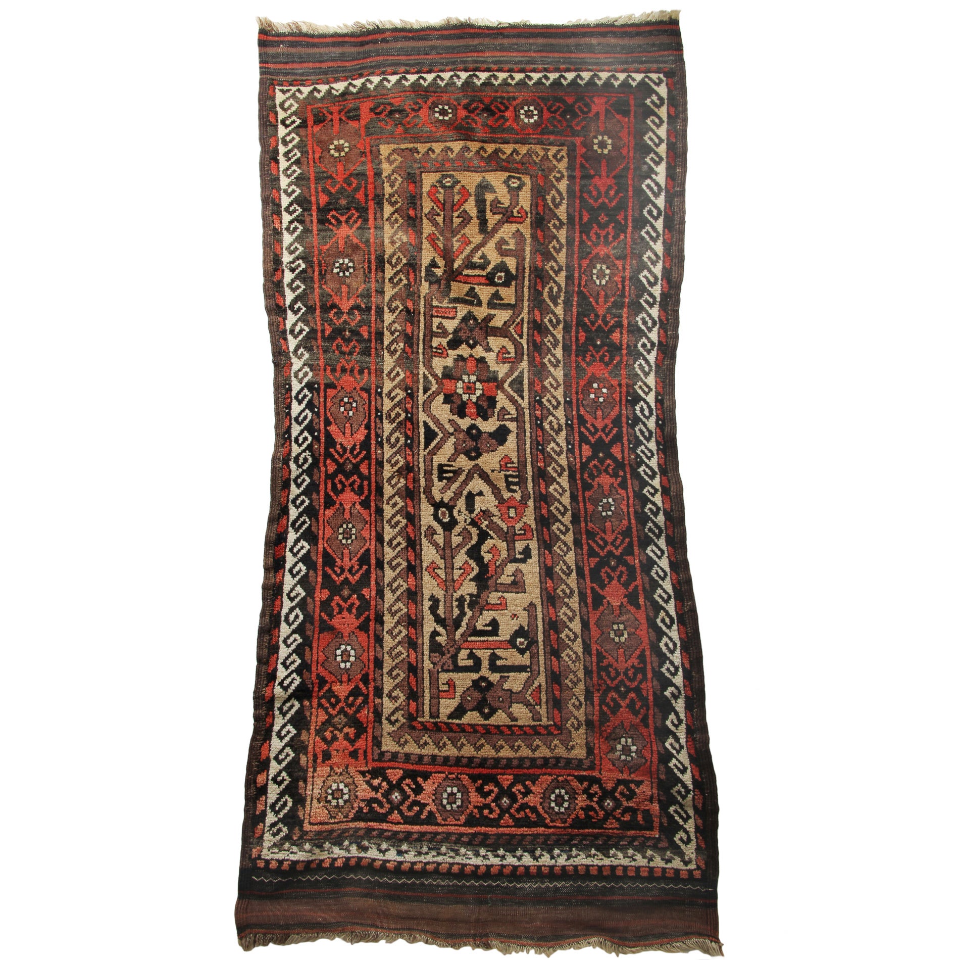 19th Century Antique Baluchi Rug For Sale