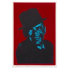 Frank Sinatra Lithograph by Ed Paschke