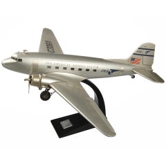Hand Built DC-3D Pan American Airplane Model