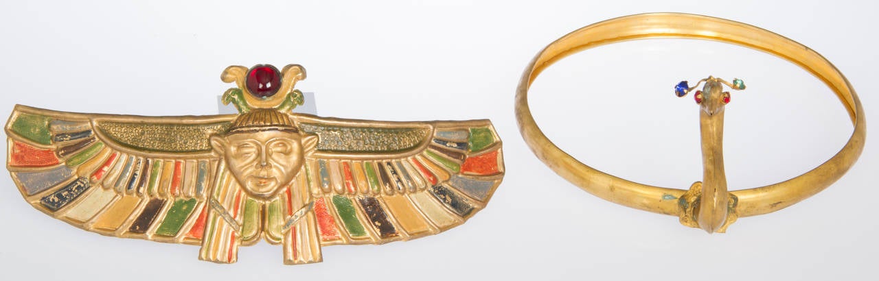 Art Deco Pair of Complete Egyptian Costumes from the Norman Crider Collection For Sale
