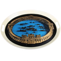 Vintage 1950's Fornasetti Serving Tray with Architectural Motif