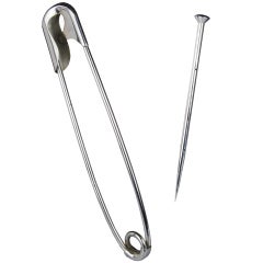 Oversized Large Safety and Straight Pin