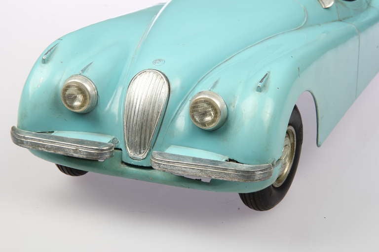 Metal Large 1950's Model Toy Jaguar Roadster