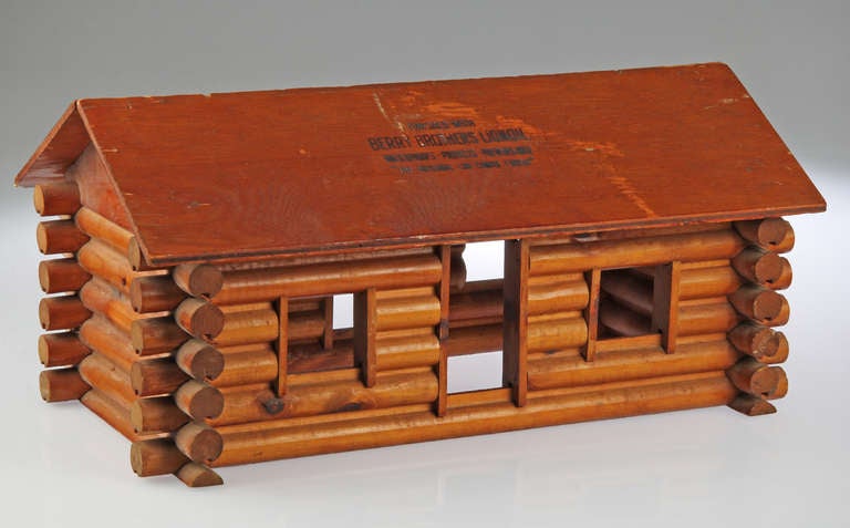 American Pioneer Log Cabin  Co. With Advertisement