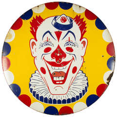 Polychrome Enameled Porcelain Sign from Fairyland Amusement Park