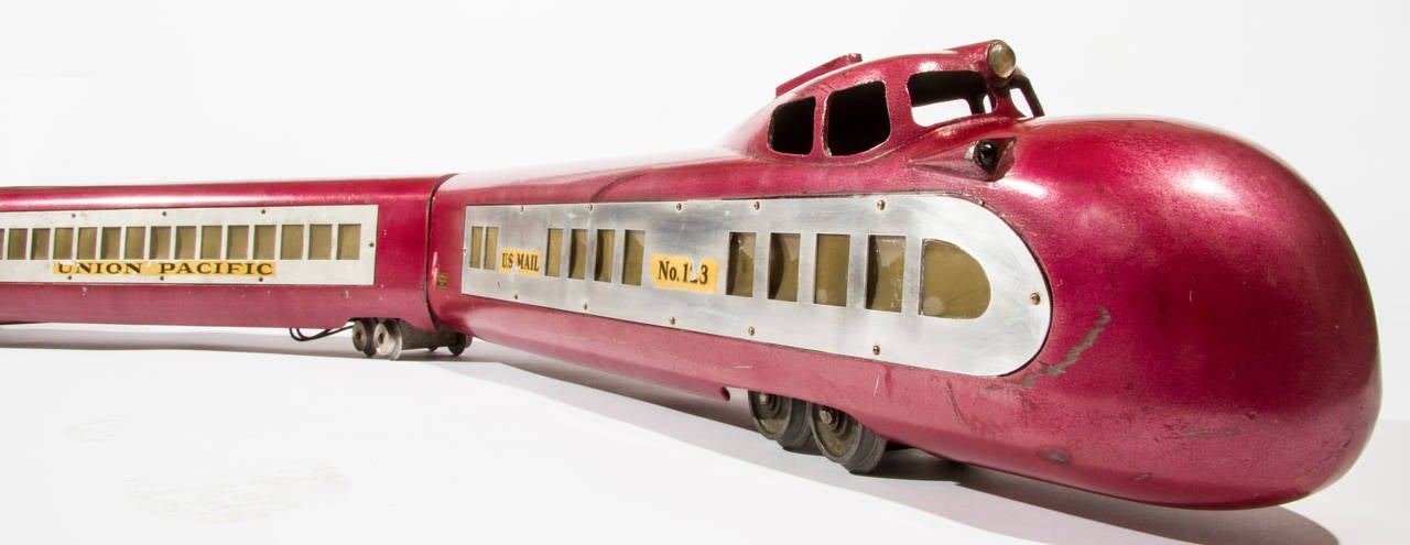 art deco train model