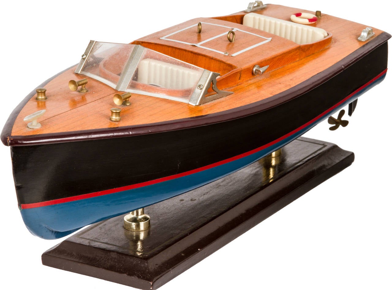 Wood Motor Boat Model 3