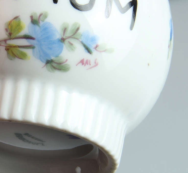 Limoge Opium And Morphine Porcelain Jars with a Floral Motif 2