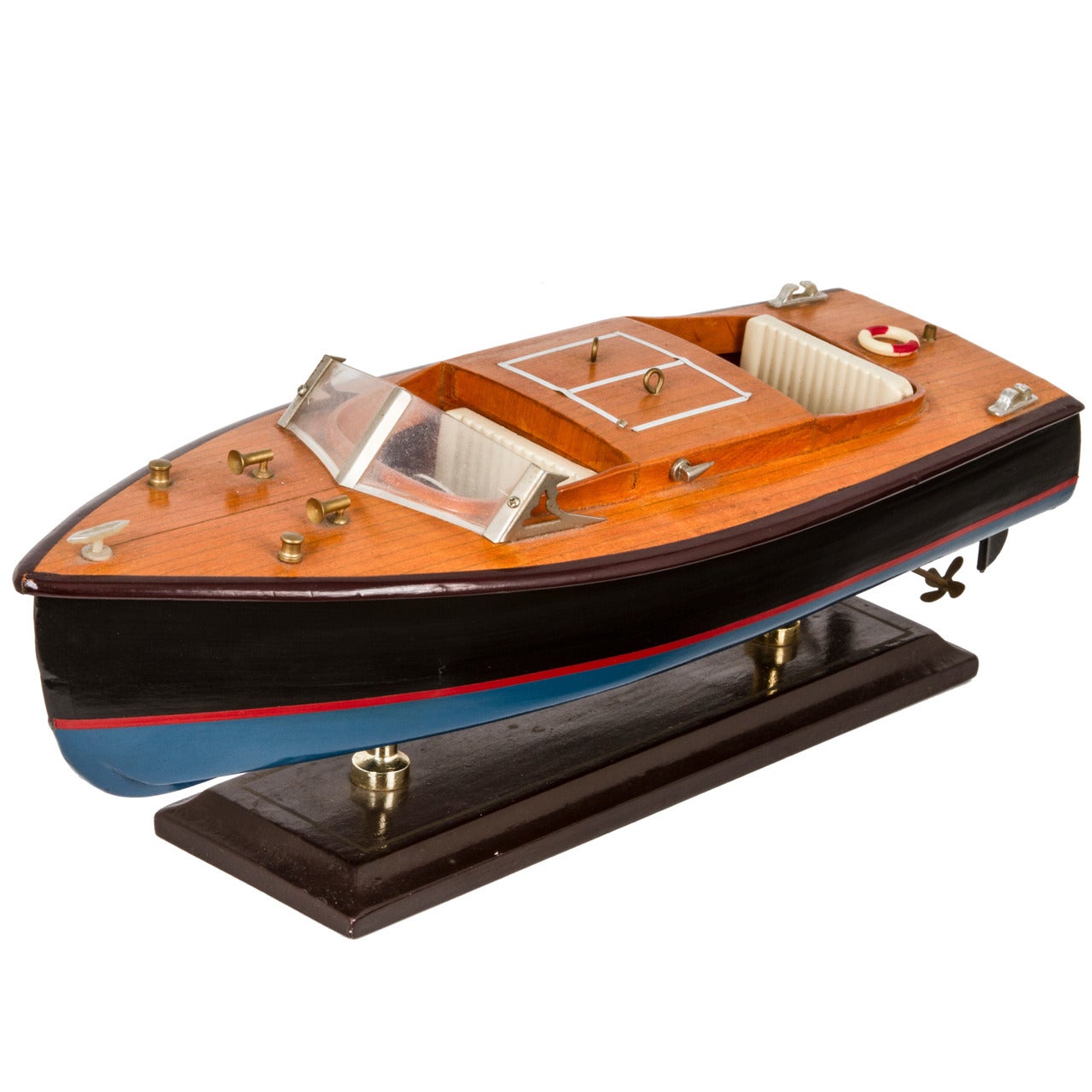 Wood Motor Boat Model