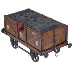Victorian Gentleman's Smoking Box in the Form of a Railroad Train Car