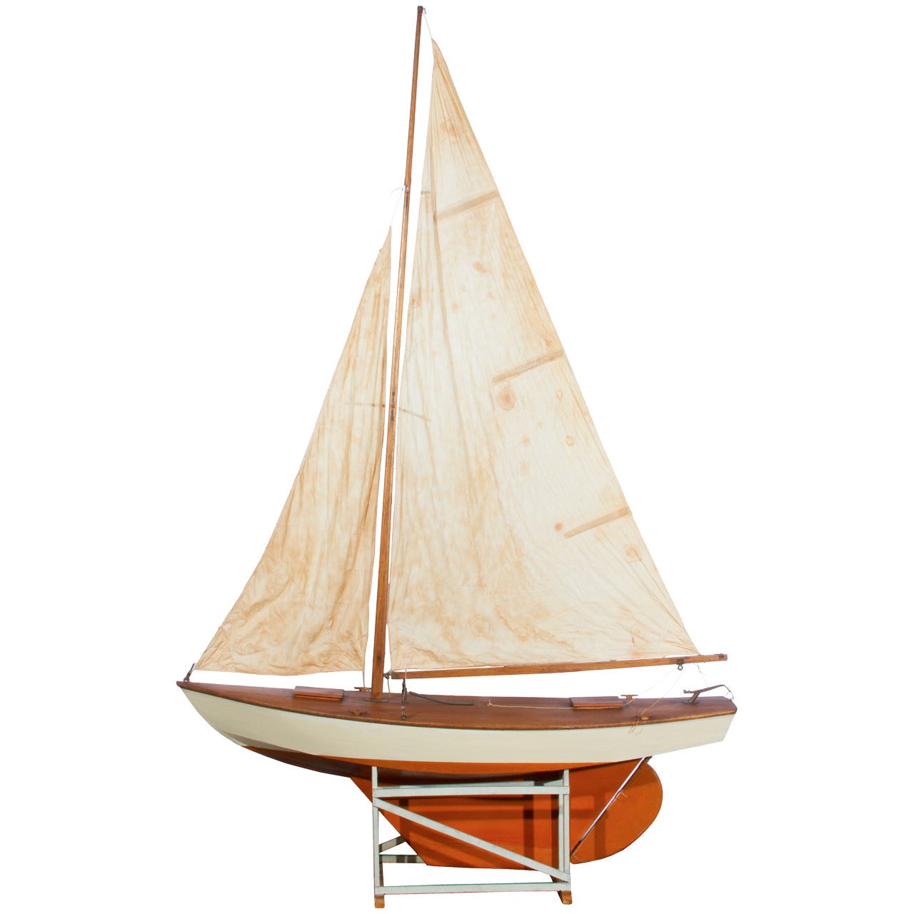 Large Sloop 1930s Pond Racer