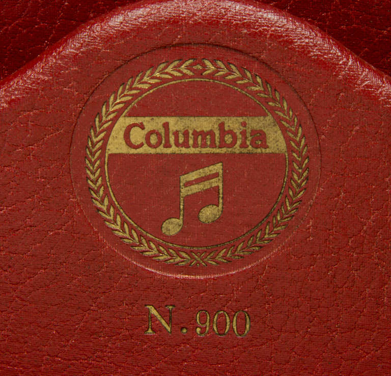 Chrome Rare Art Deco Columbia N. 900 Portable Hand Crank Record Player