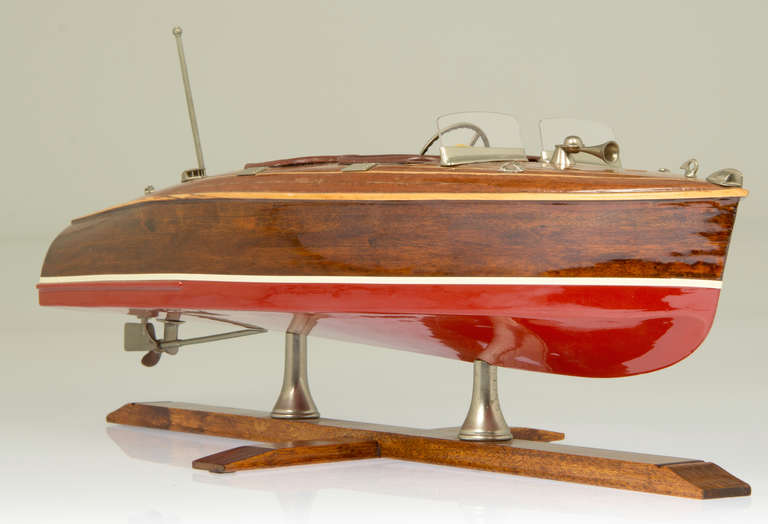 20th Century Hacker-Craft Double Cockpit Model Motorboat